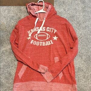 Red Kansas City Football Hoodie
